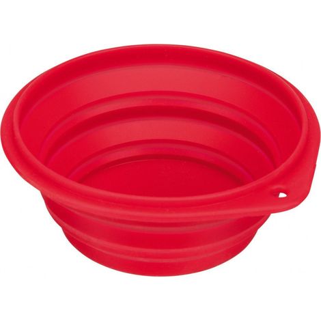 une Gamelle Écuelle de voyage, 0.5 litre, silicone pliable pour chien -couleur aléatoire. - animallparadise