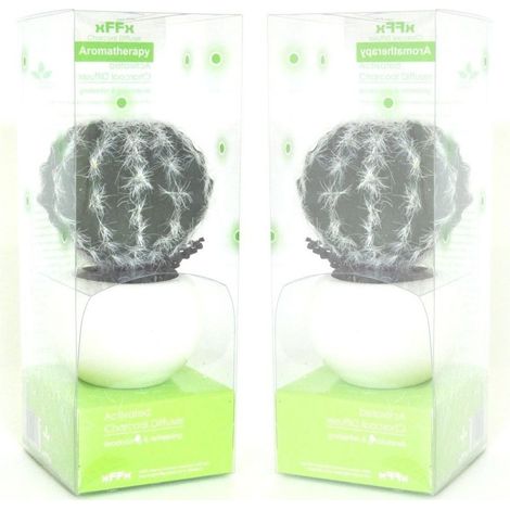 TrAdE Shop Traesio - Piantina Diffusore Aromi Aromatherapy Ioni Negativi Deodora Rinfresca Cactus -