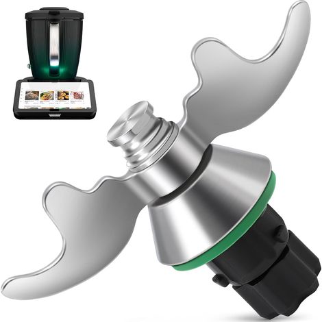 1 Couteau Mélangeur Acier Inoxydable Double Lame Pour Thermomix TM5 TM6 TM7 TMF Préparation Pâte (1/5)