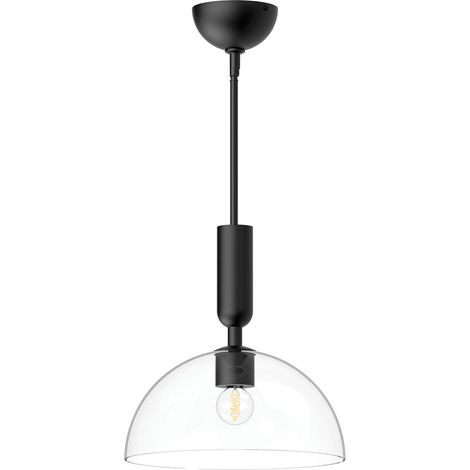 Elstead Alora Mood Jude Plafonnier suspendu dôme contemporain noir mat 1x E27 (1/5)