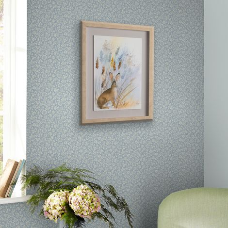 Papier peint intissé Laura Ashley Sweet Alyssum Pale Seaspray 1005 x 52cm Bleu (1/5)