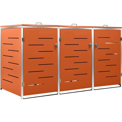 Maison Exclusive - Mülltonnenbox für 3 Tonnen 207x77,5x115 cm Ede (1/5)