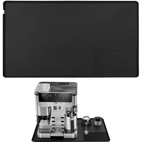 Silicone Coffee Machine Mat 40 x 60 cm, Mat for Coffee Machine, Non-Slip Waterproof, Compatible Coffee Maker Mat, Bar Accessories for Kitchen Counters (1/5)