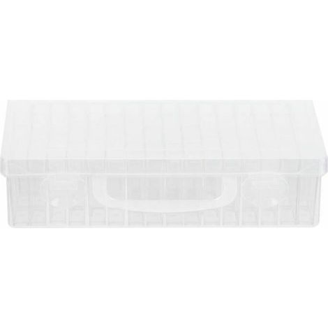 royaluxe - Boîte de rangement transparente 21,5 x 5 x 12,5 cm À l'intérieur et à l'exterieur (1/4)
