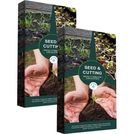 2 x 20L Bags Seed Sowing, Cutting & Planting Compost Ideal For Potting or Re-Portting