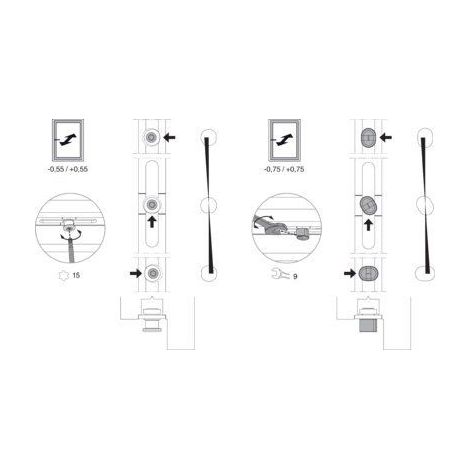 Parure mm eckumlenkung vertical 1&nbsp;IS, extensible (222209)&nbsp;&ndash;&nbsp;1&nbsp;pièce