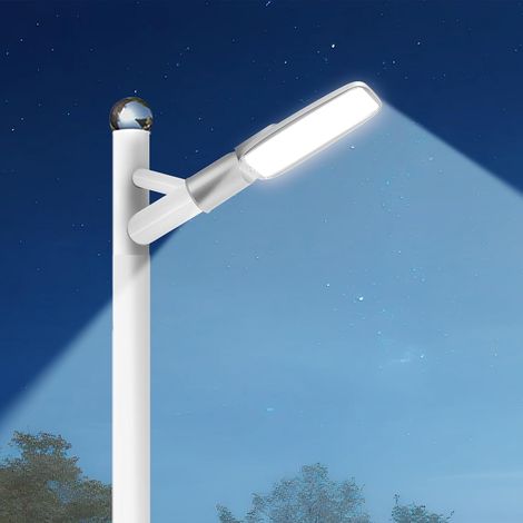100W Éclairage public extérieur, Blanc 6000K Projecteur de sécurité 10000LM, Projecteur grand angle 120° pour parking, étanche IP66, 220-240 V CA, pour cour, jardin, route, allée (1/5)