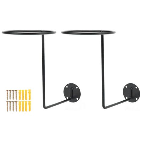 QORVA- Support de casque de moto, 2 pièces, présentoir mural pour vestes, manteaux, chapeaux, masques de danse, balles (1/4)