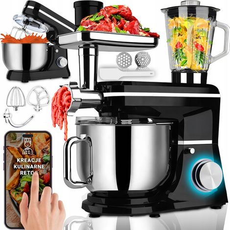 Robot culinaire planétaire 3 en 1 avec mixeur et hachoir à viande 3200 W