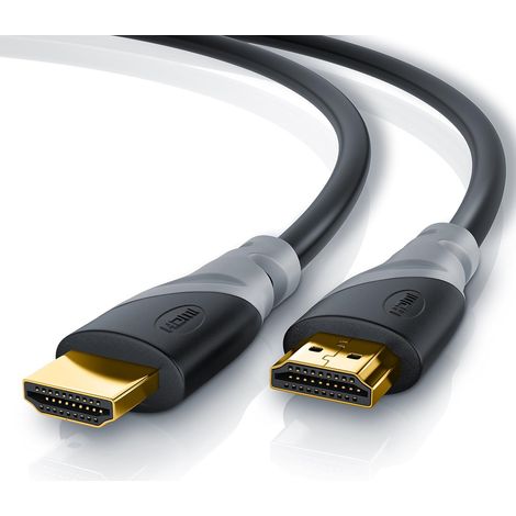 Câble HDMI 8k / 4k 2.1/2.0 0,5m 50cm - 8K @ 60Hz - 4K @ 120Hz - 48 Gbit/s - 3D - Ultra High Speed avec Ethernet - TV Blu-Ray PS5 Xbox Series X Switch - Noir - 0,5 mètre (1/5)