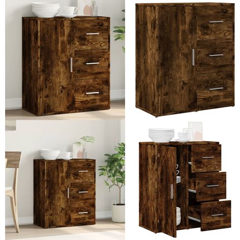 Sideboard Räuchereiche 60x31x70 cm Holzwerkstoff - Sideboard - Wohnwand - Regal - TV-Schrank - Holzmöbel - Home & Living (1/5)