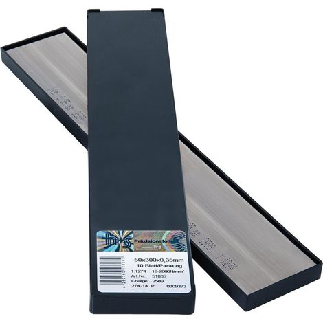 Metallfolien Plattenware rostfrei 50x300x0,40mm 10Bl/P H+S