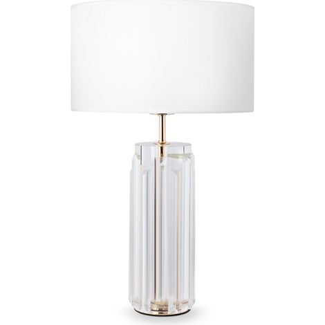 Lampada da tavolo Muse Maytoni vetro scolpito oro E27
