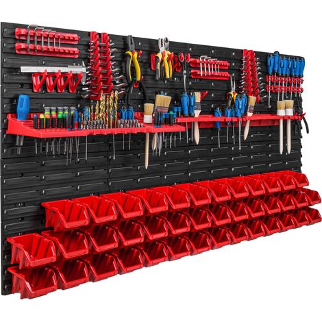 Étagère à outils 156 x 78 cm pour atelier ou garage (1/5)