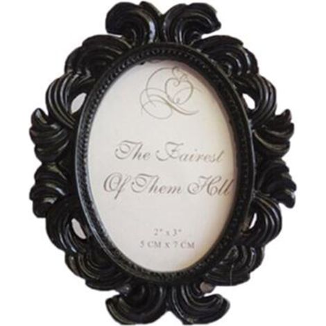 Marco de fotos de estilo barroco, antiguo o vintage, que se puede colocar sobre una superficie o colgar en la pared. Ideal para bodas o como elemento decorativo. Dimensiones: 6,3 x 4,5 cm.