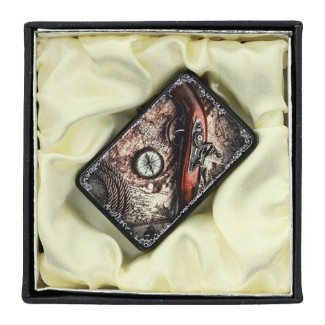 Elegante encendedor de gasolina con mapa - Regalo Gentelo (1/3)