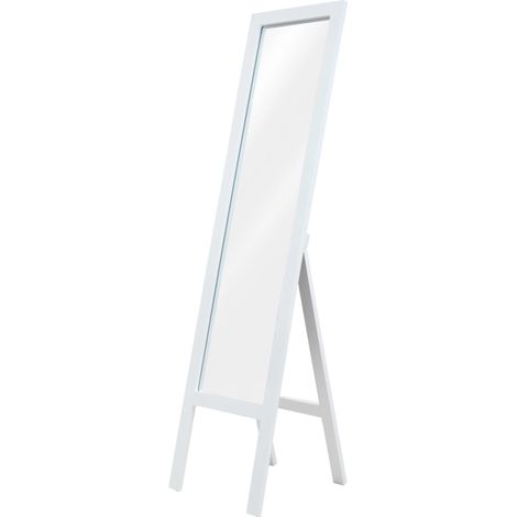 specchio da terra bellahome con cornice bianco 33x150 cm (1/4)