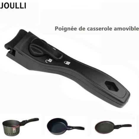 Poignée Amovible - Bakélite Anti-brûlure - Pour Casserole et Poêle - 40x60x194 mm - 1 Pièce