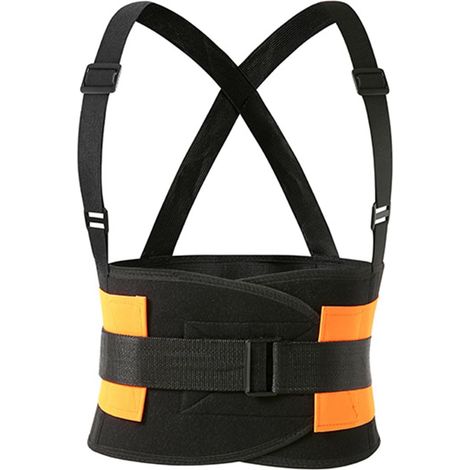 Ceinture de travail renforcée avec ceintures réglables Dos industriel pour travailleurs Design ergonomique Taille stable pour le travail manuel (1/5)