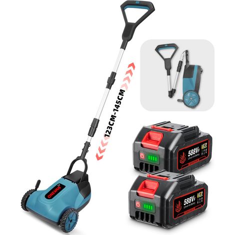 Rasaerba a batteria Tagliaerba ONEVAN, larghezza di taglio 21 cm, 3 altezze di taglio, con 2 batterie (1/5)