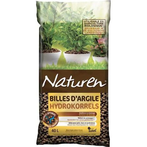 Naturen Bolas de Arcilla Natural 40L para Jardinería