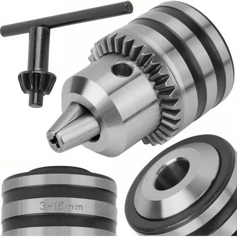 Mandril de Llave B16 – 16 mm Acero Endurecido Compatible Con Taladro CELMA PRCB (1/5)