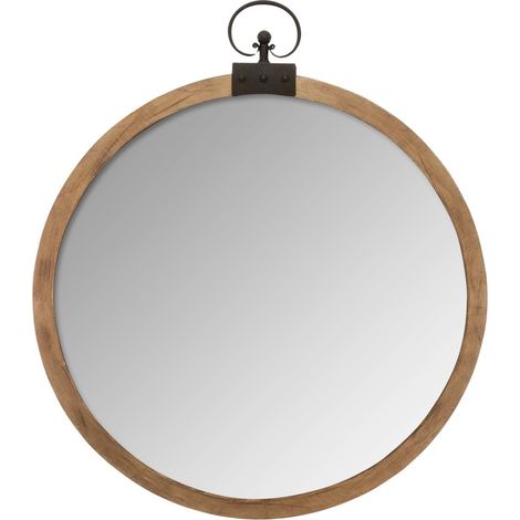 Specchio in legno Gousset D74cm - Atmosphera créateur d'intérieur (1/2)