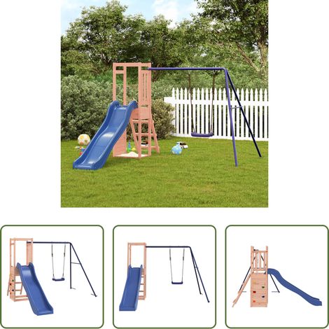 vidaXL Balançoire enfants - Aire de jeux d'extérieur bois massif de douglas (1/5)