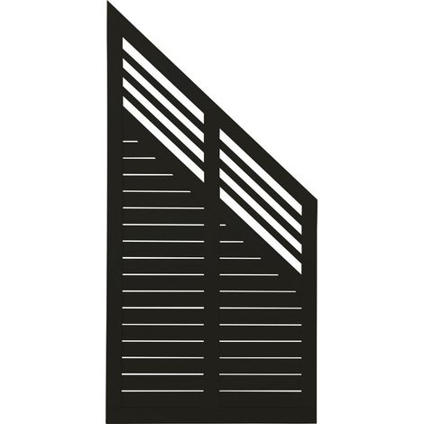 Plus Zaun Decora 90 x 180/95 cm RAL 9005 Schwarz (1/2)