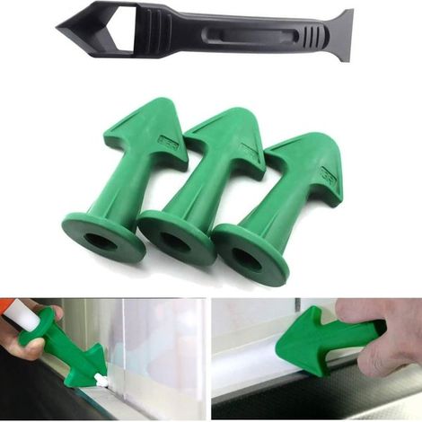 4 grattoirs pour buses de mastic, nettoyeurs d'angles pour joints en silicone (1/5)