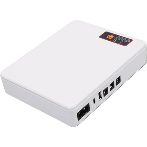 Mini UPS, Batterie de Secours Portable sans Interruption 20 800 MAh avec Sorties USB DC 5 V 2 A de Type C, pour Routeur, Modem, Caméra de sécurité, Lumière LED, Smartphone (Prise UE) (1/5)
