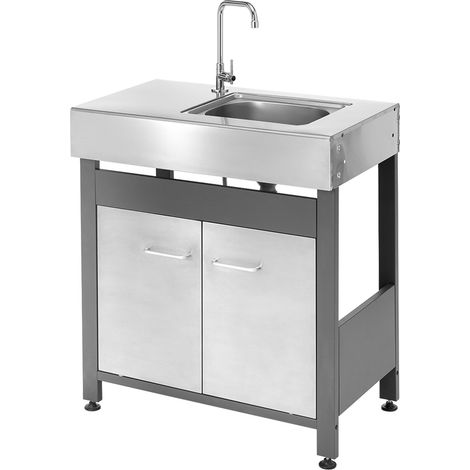 MODULO LAVELLO PER BARBECUE SERIE 'INDIANAPOLIS' cm. 78,2 x 45,5 x 113 (L x P x H) - OMPAGRILL