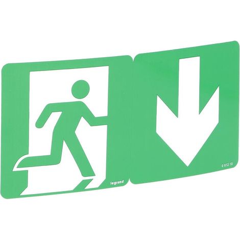 Etiquette de signalisation d'évacuation