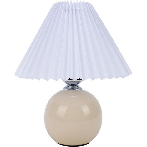 Brrnoo Lampe de Table Plissée, Chevet, Chevet en Céramique LED (1/5)