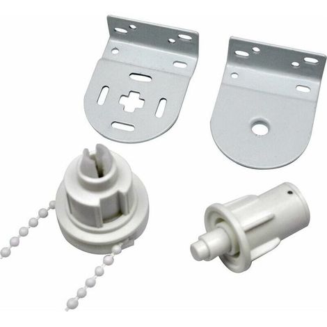 32 mm roller blind set, complete with roller blind coupling, roller blind cord chain, roller blind bracket and roller blind chain connector. (1/5)