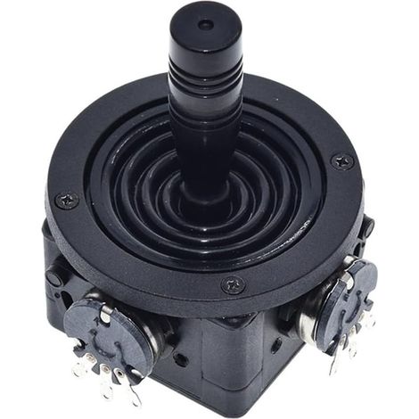 Potenziometro JH-D202X-R2/R4 da 10K Ohm con controller a sfera con tastiera e linearità ±1% per un controllo multiasse preciso, nero