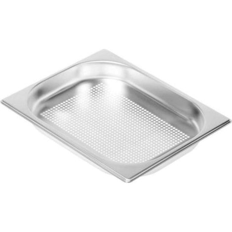 Alveus Accessori - Vassoio per lavello, 265x325x40 mm, forato, acciaio inox 1008935 (1/3)