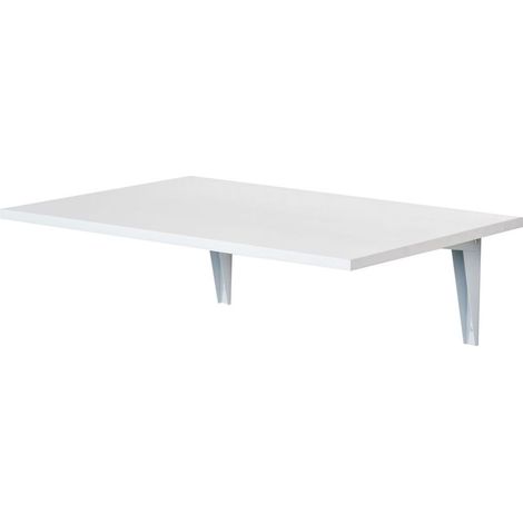 Irovami Wandklapptisch aus Holz, platzsparend für Küche, Esszimmer, Schlafzimmer, 60 x 40 x 20 cm, weiß (1/5)