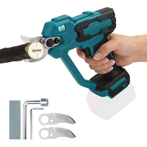Coupe-branches sans fil pour 18 V, max 35 mm 1000 W Moteur sans balais Sécateur à branches Sécateur avec compteur de coupe LCD, interrupteur de sécurité pour jardiniers, producteurs de fruits (1/5)