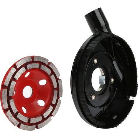 Couvercle anti-poussière pour meuleuse d'angle de 125 mm + disque à meuler de 125 mm (1/5)