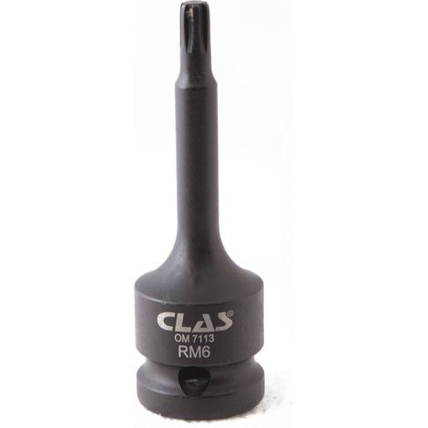 Douille embout choc ribe M6 L.78mm 1/2'' Cr-Mo - SA 0451 - CLAS Equipements