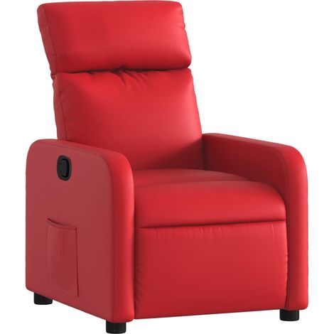 Maison Exclusive - Poltrona Reclinabile Rossa in Similpelle