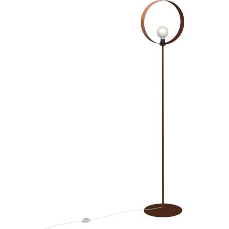 LUMICOM NUCLEO MONO Piantana, 1X E27, max 42W, metallo, cortenfoglia rame, D.40cm H.170cm (1/2)