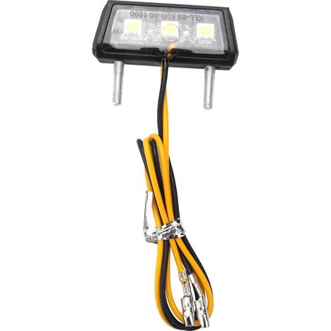 Feu arrière décoratif à LED pour moto, éclairage de plaque d'immatriculation blanc --- (1/5)