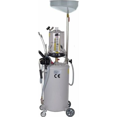 Contenitore per la raccolta di olio esausto da 75 litriEstrazione pneumaticaCompatibile con veicoli su un sollevatoreDrenaggio rapido e facile