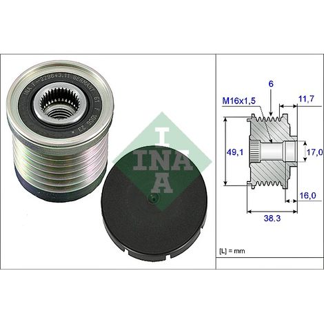 Embrayage d'alternateur 535003010 INA