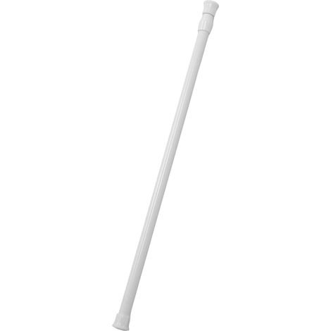 Tringle Extensible 60-90 Cm Barre Rideaux Sans Percage Tige Télescopique Réglable En Fer Blanc Pour Placard Salle De Bain Fenêtre Pvc Penderie Camping-Car (1/5)