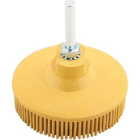 Disque De Brosse À Poils - 3 Pouces - Grain 50 80 120 - Pour Retrait De Rouille Ébavurage Et Polissage Métal Aluminium - Lot De 1 (1/4)