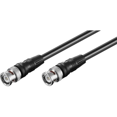 Verbindungskabel BNC (RG58), geschirmt, BNC-Stecker  BNC-Stecker. Kabellänge 3 m