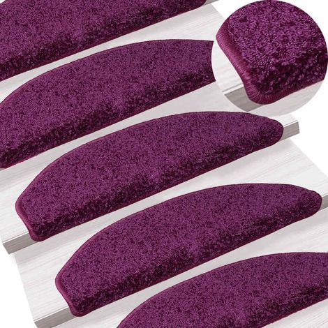Maison Exclusive - Stufenmatten 15 Stk. 65x21x4 cm Violett Halbru (1/5)